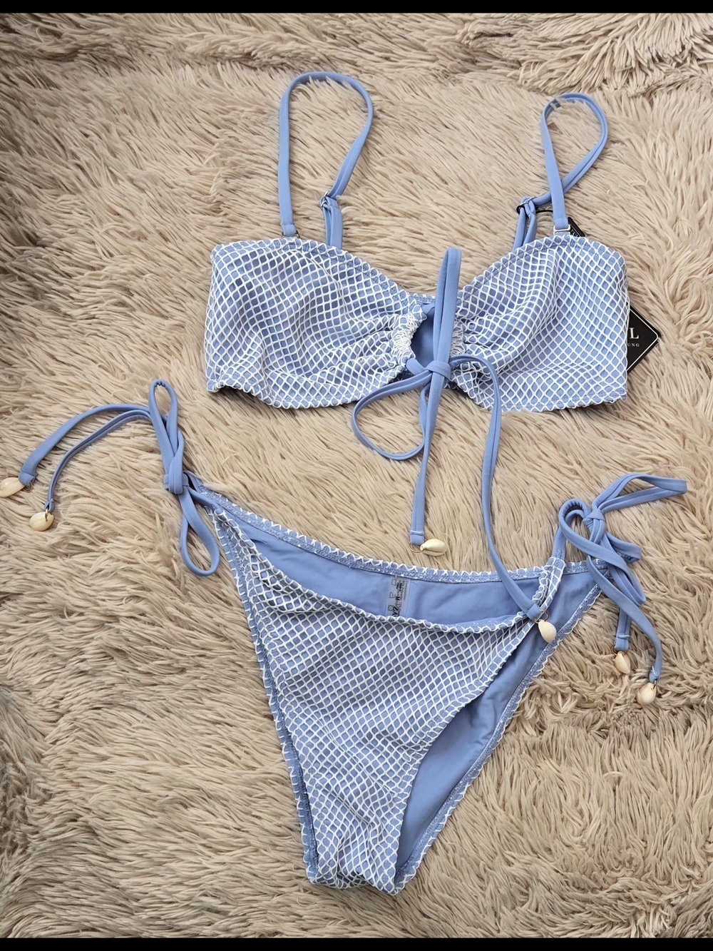 ZAFUL Bandeau Fishnet Bikini #1337 - Picture 3 of 10